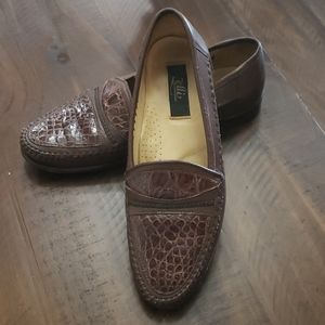 Zelli Mens Shoes Size 8 Crocodile Loafer